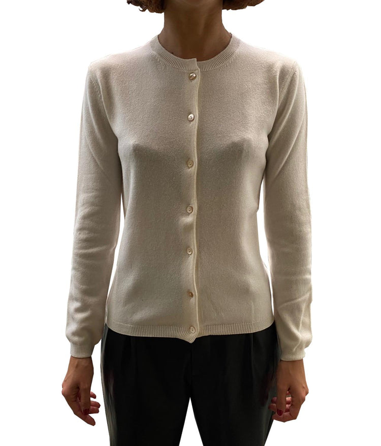 LA ROSE cardigan cashmere crema