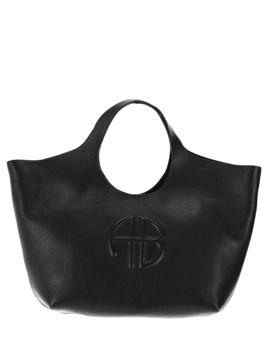 LILI TOTE  BLACK PEBBLED