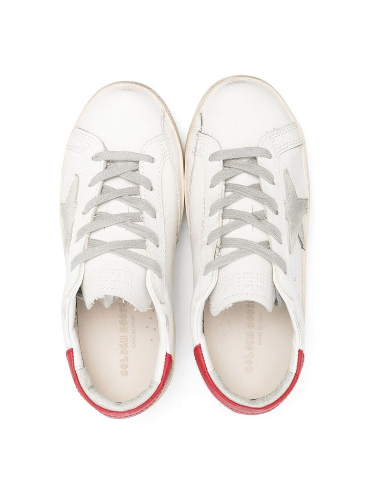 GOLDEN GOOSE YOUNG super-star leather upper and heel suede