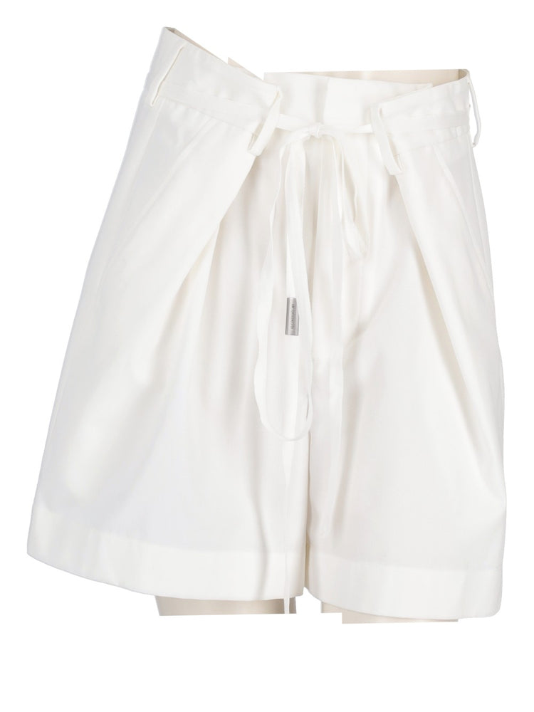 Jess pleated shorts cotton twill