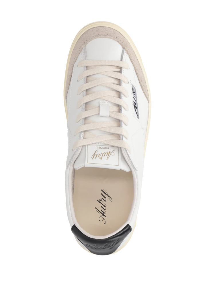 WINDSCAPE LOW WOM LEAT/SUE WHT/BLK