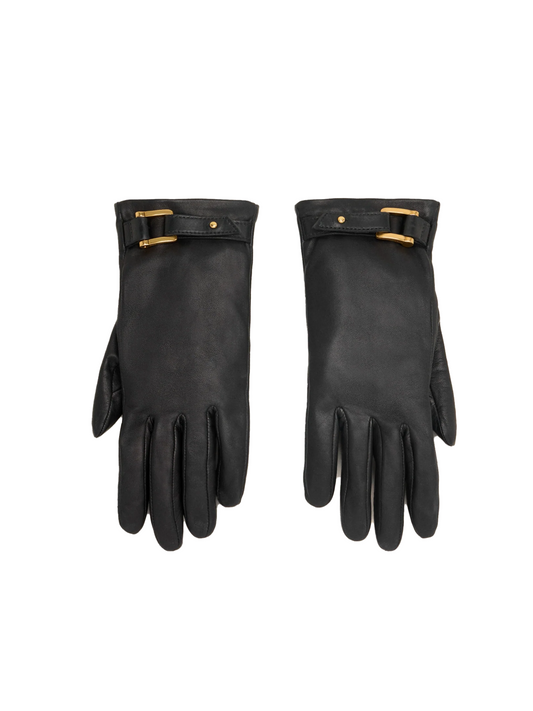 strap detail gloves