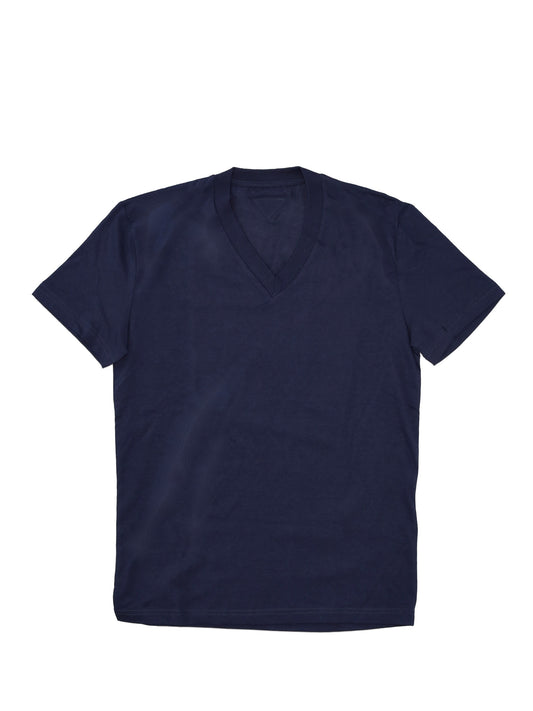 dark blue v-neck cotton t-shirt 3-Pack