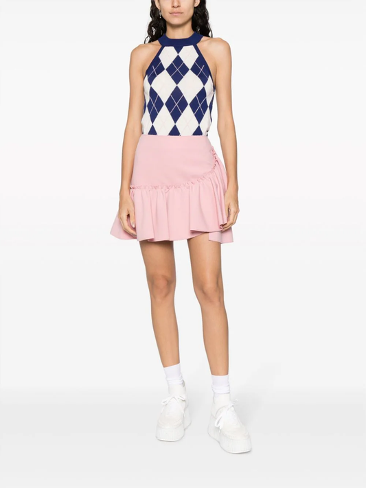 MSGM ruffle-detailing high-waist skirt