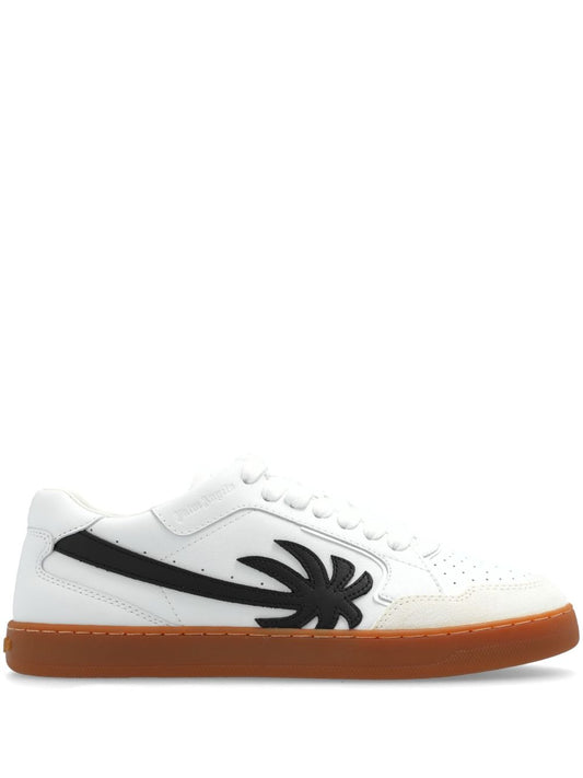 NEW PALM 1 LEATHER SNEAKERS WHITE BLACK