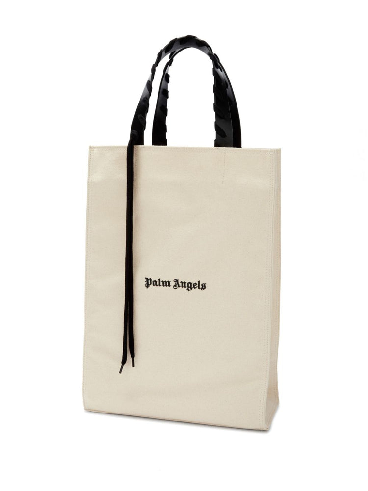 logo-print tote bag