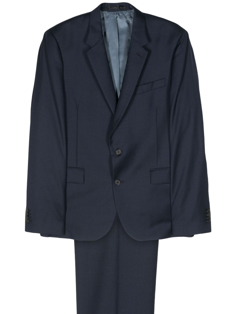 single-breasted wool suit