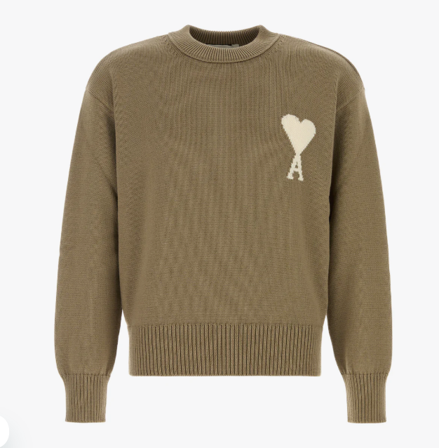 PULL COL ROND AVEC AMI DE COEUR CONTRASTE