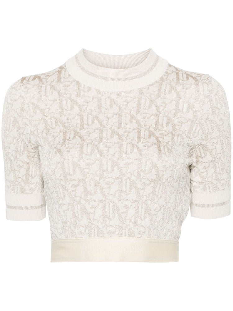 monogram-jacquard T-shirt