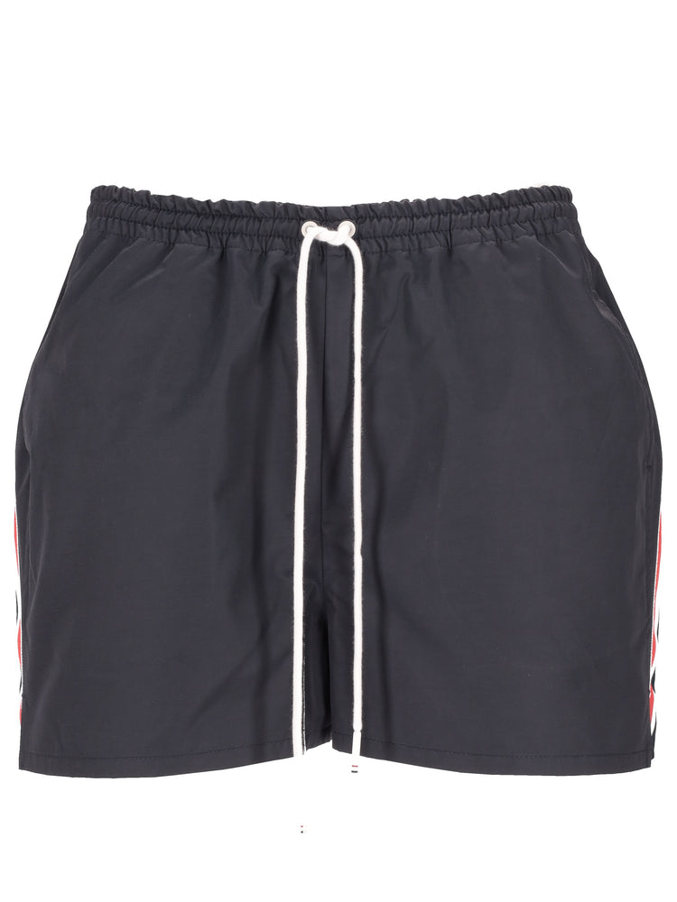 TRACK SHORT IN NYLON  COTTON TECH