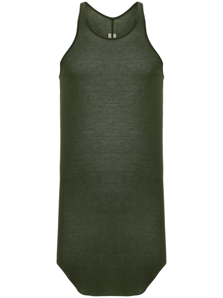 basic fine-ribbed tank top