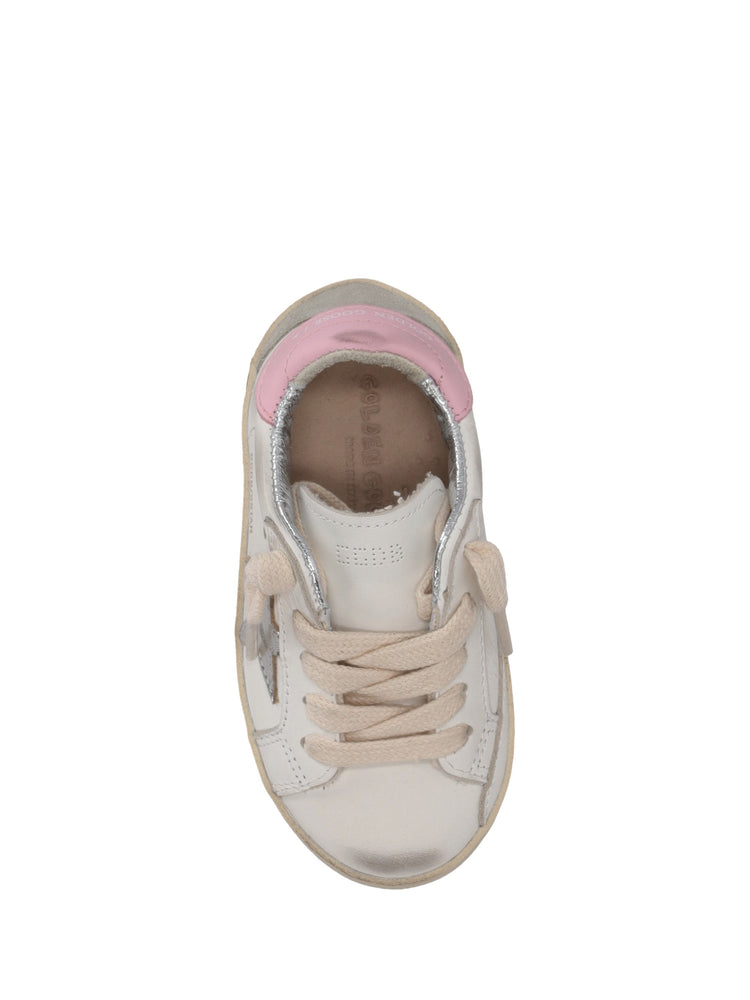 SUPER-STAR LEATHER UPPER AND HEEL LAMINATED STAR SUEDE SPUR