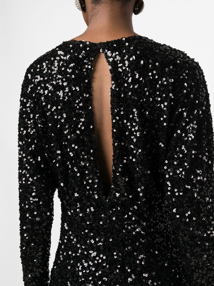 PAROSH sequin-embellished minidress