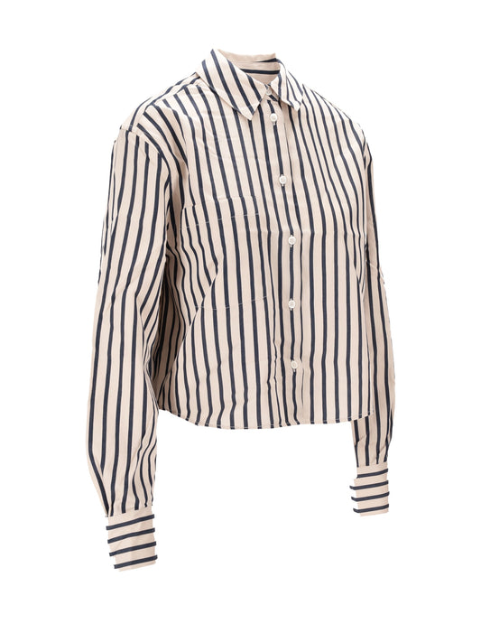 ESSIE CROPPED SHIRT - MARITIME STRIPE