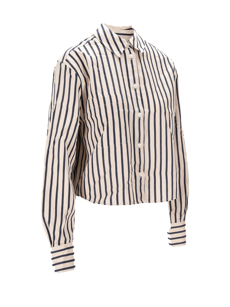 ESSIE CROPPED SHIRT - MARITIME STRIPE