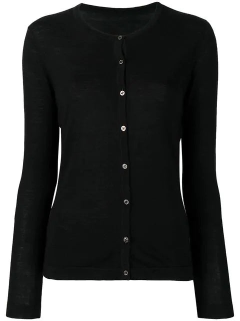 Round neck cardigan