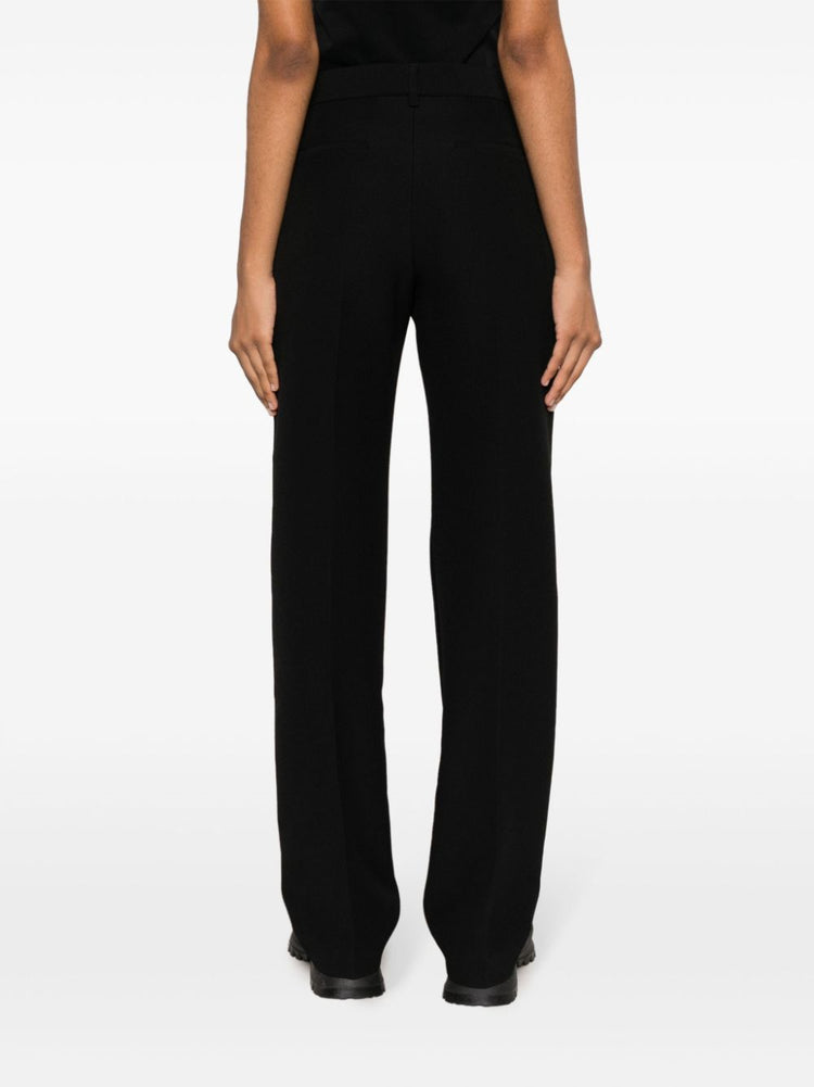 tailored straight-leg trousers