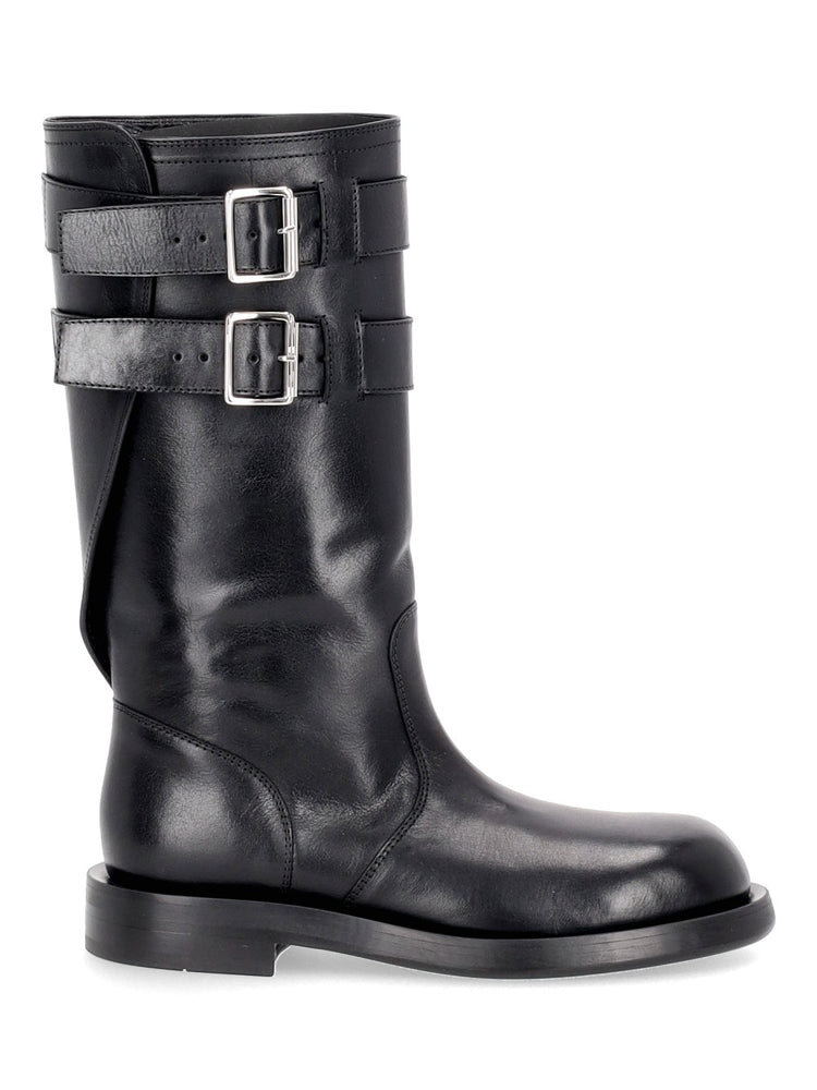 MILAN SOFT BIKER BOOTS GRAINED SHINY CALF SKIN