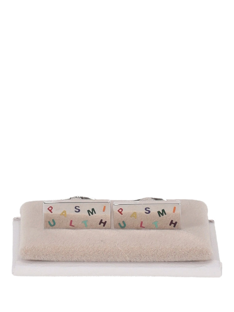 MEN CUFFLINK LOGO LETTERS