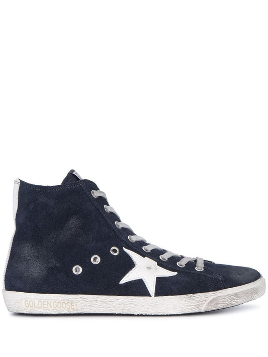 FRANCY CLASSIC SUEDE UPPER SHINY LEATHER STAR