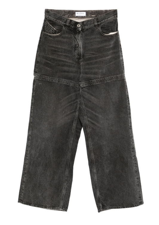 Long pant Overdyed treated cotton gabardine