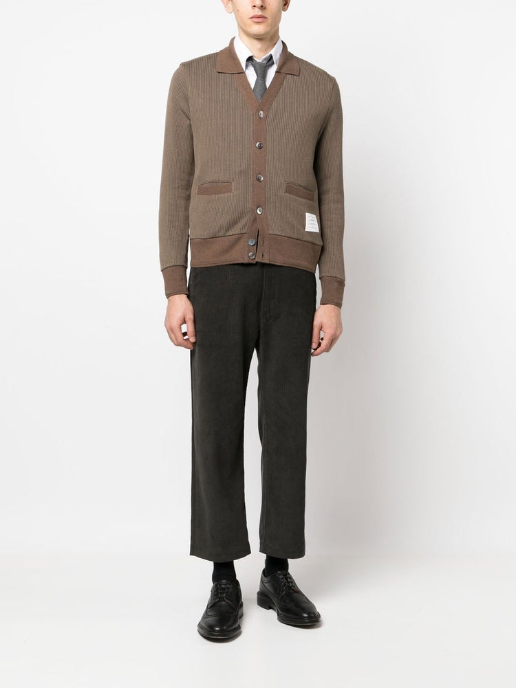 mid-rise straight-leg trousers