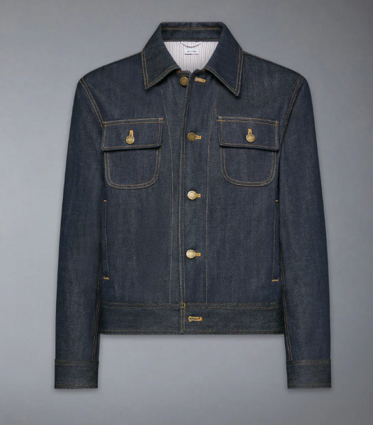 BACKSTRAP UTILITY JACKET (22") IN JAPANESE SELVEDGE DENIM