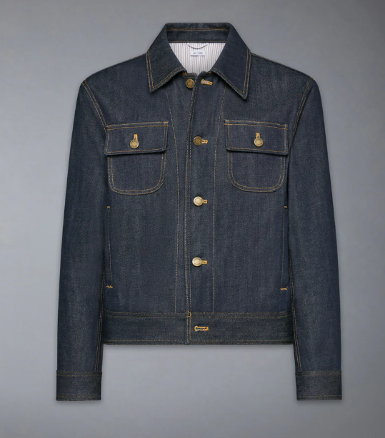 BACKSTRAP UTILITY JACKET (22") IN JAPANESE SELVEDGE DENIM