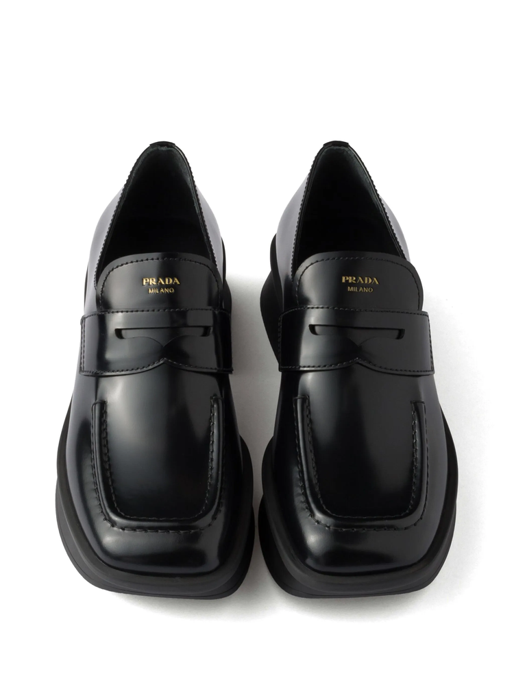 leather loafers