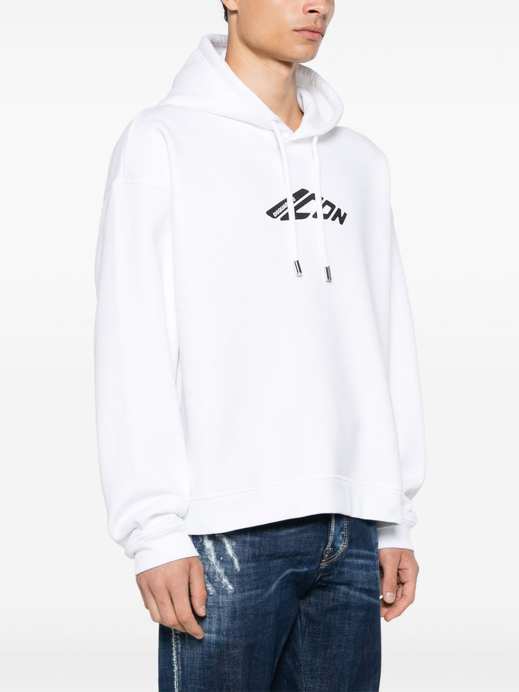 D2 logo-print hoodie