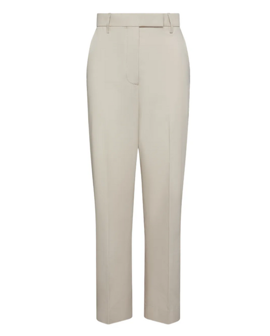 RELAXED CLASSIC BELTLOOP TROUSER W/GG TAPE DETAILS IN WRINKLE FREE COTTON SUITING