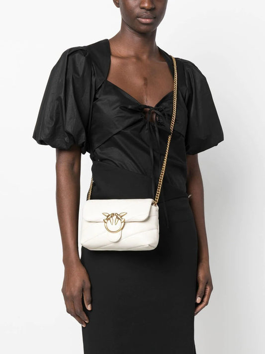 Baby Love quilted leather shoulder bag nappa