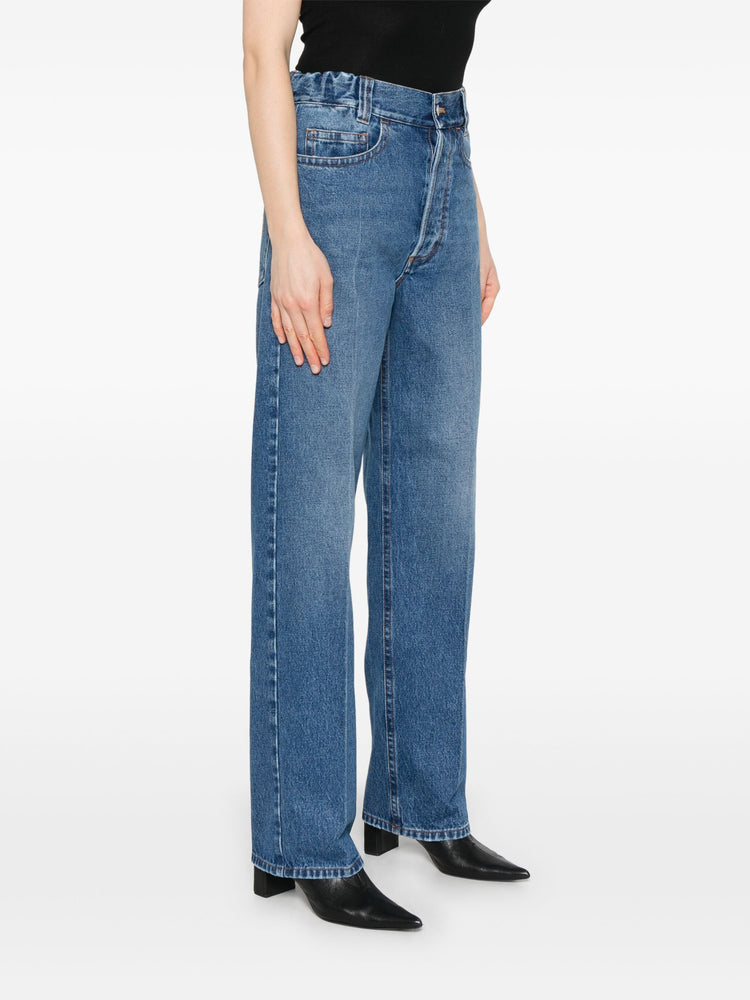 straight-leg jeans