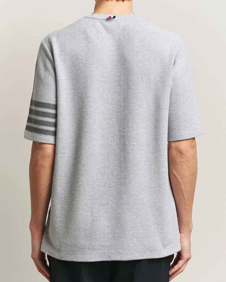 SHORT SLEEVE TEE IN TEXTURED PIQUE W/ ENG 4 BAR