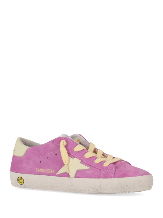 SUPER STAR SUEDE UPPER LEATHER TONGUE STAR AND HEEL