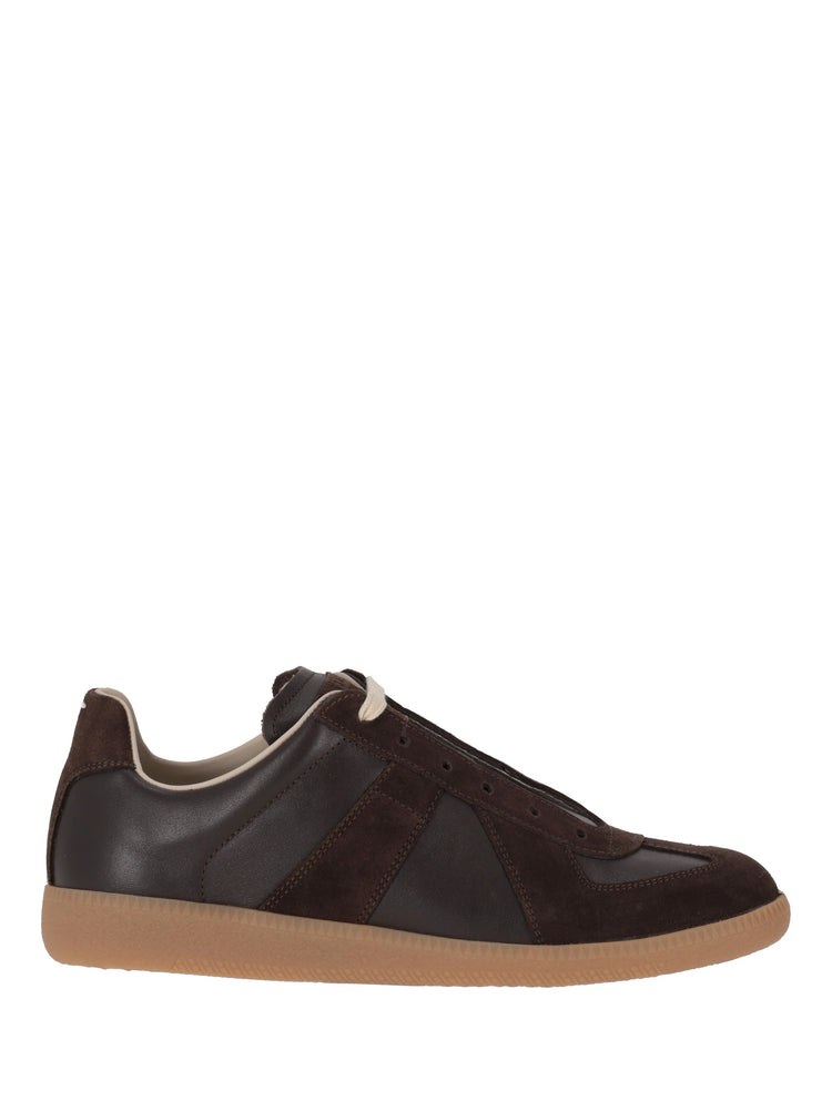 Replica low-top leather sneakers