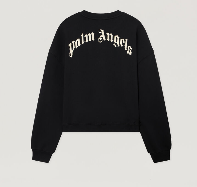 CURVED LOGO LOOSE CROP CREW