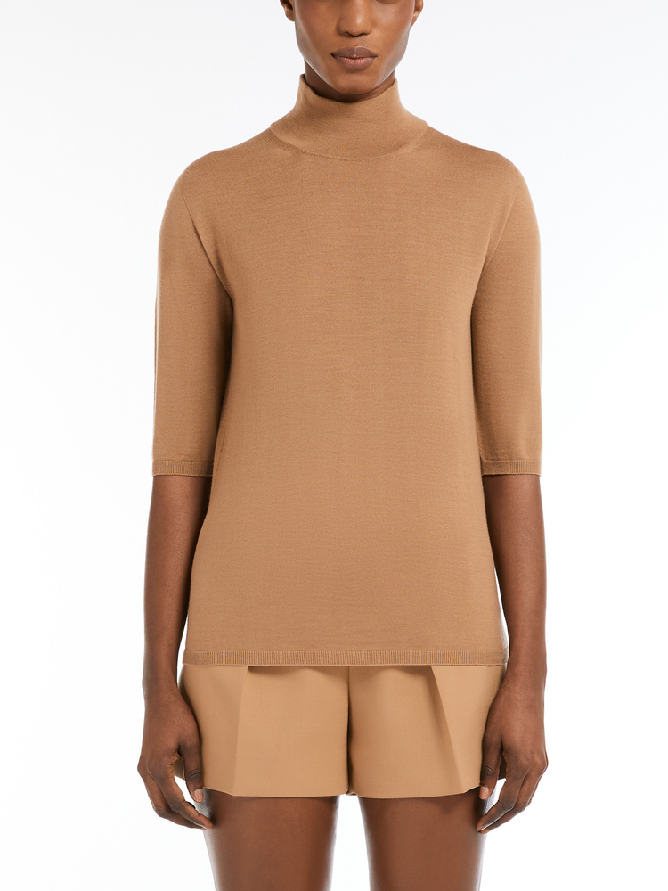 Cecina wool knit turtleneck jumper