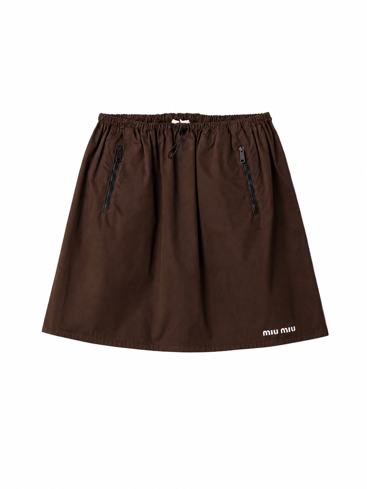 GONNE GABARDINE WASHED
