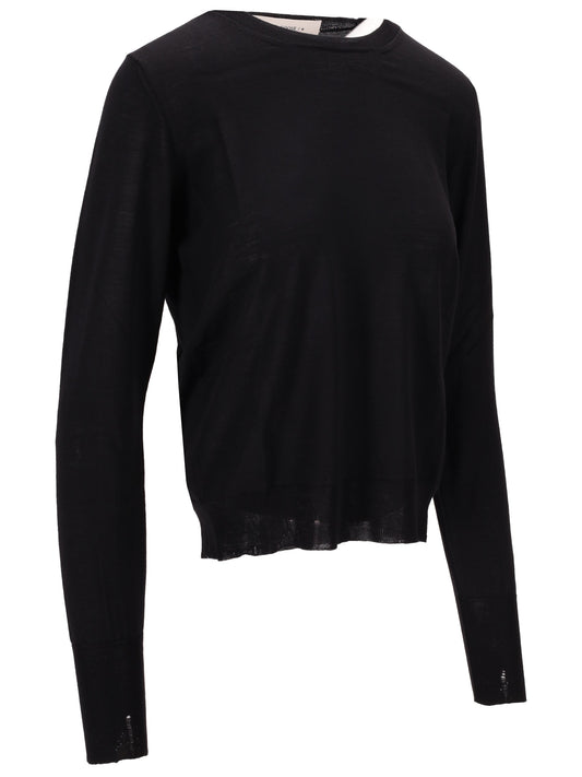 GOLDEN W'S REGULAR KNIT CREW NECK LIGHT WOOL MERINO