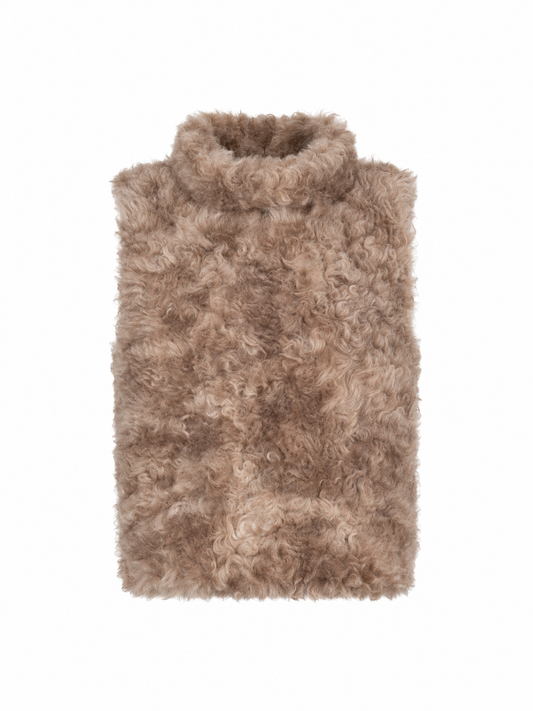 PECORA VESTTOP - FAUX ASTRAKHAN