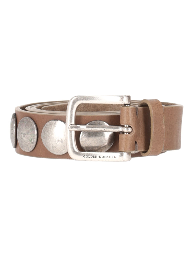 BELT TRINIDAD WASHED LEATHER STUDS