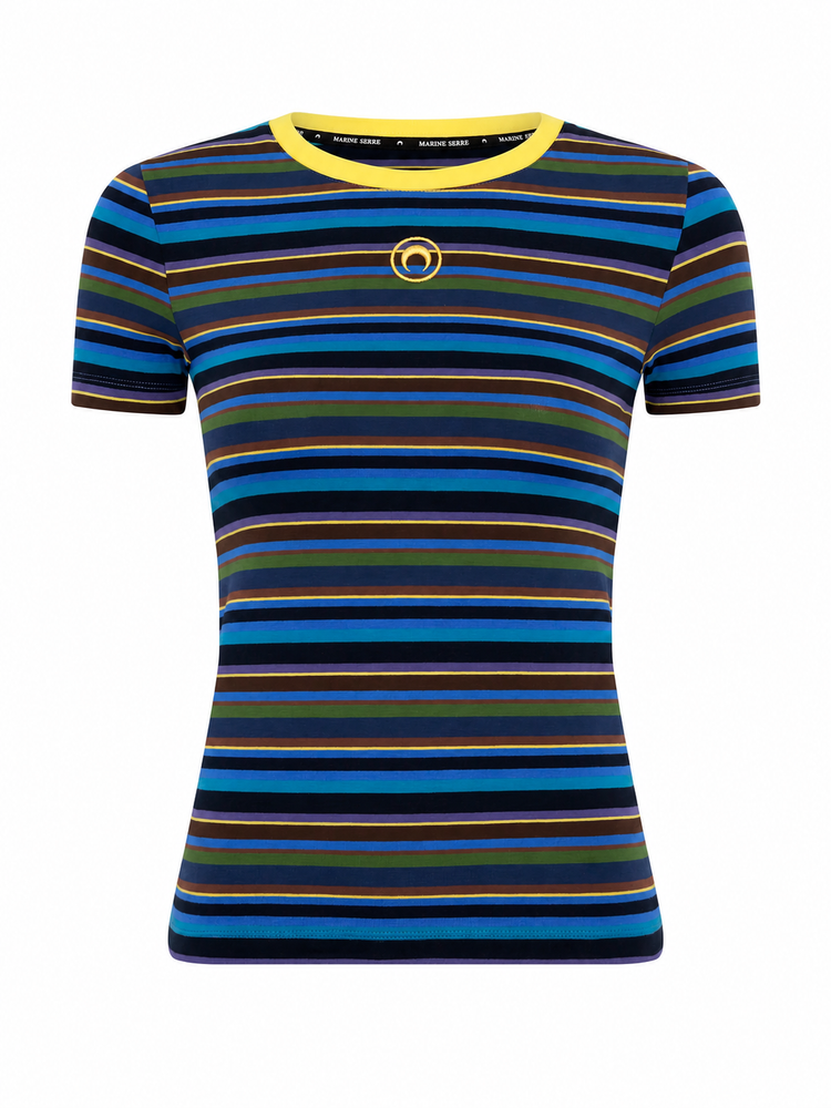 MOON LOGO STRIPES JERSEY BABY FIT T-SHIRT