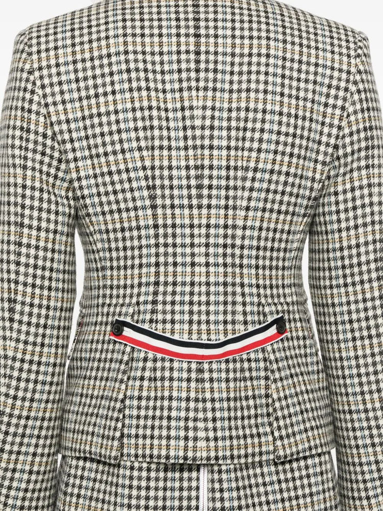 HIGH BREAK EXPOSED CATCH VENT SPORTCOAT IN GUNCLUB CHECK HUNTING TWEED