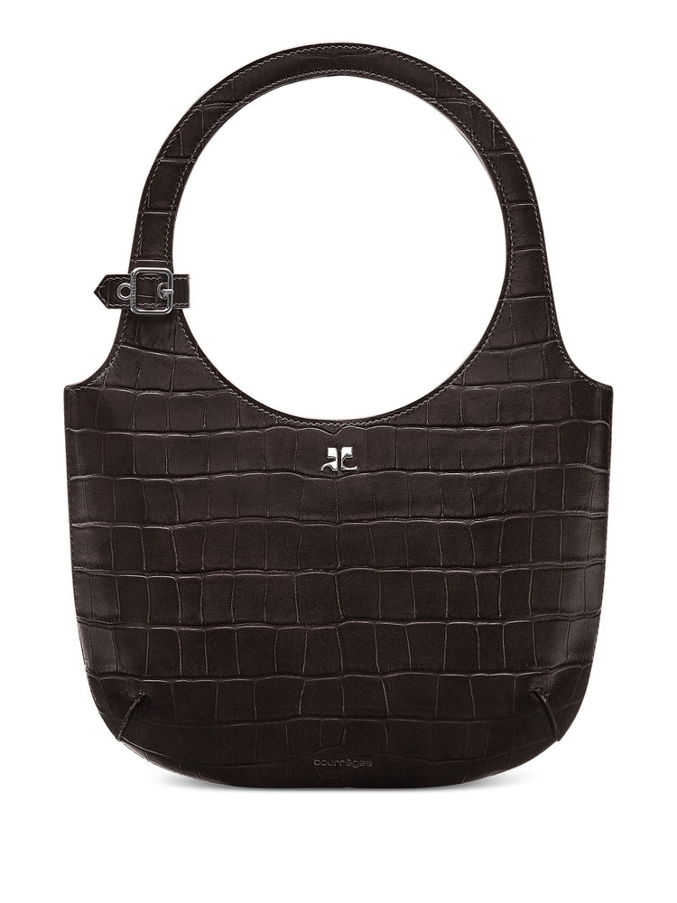 Holy crocodile-effect tote bag