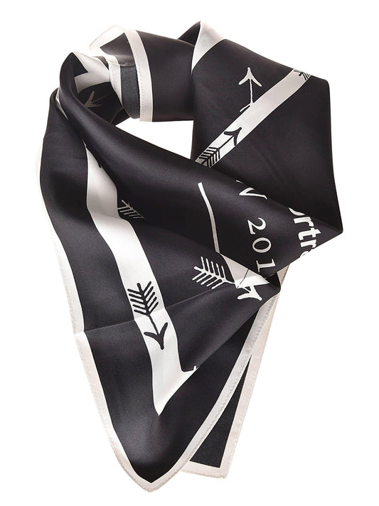 SELF PORTRAIT SCARF BLACK WHITE