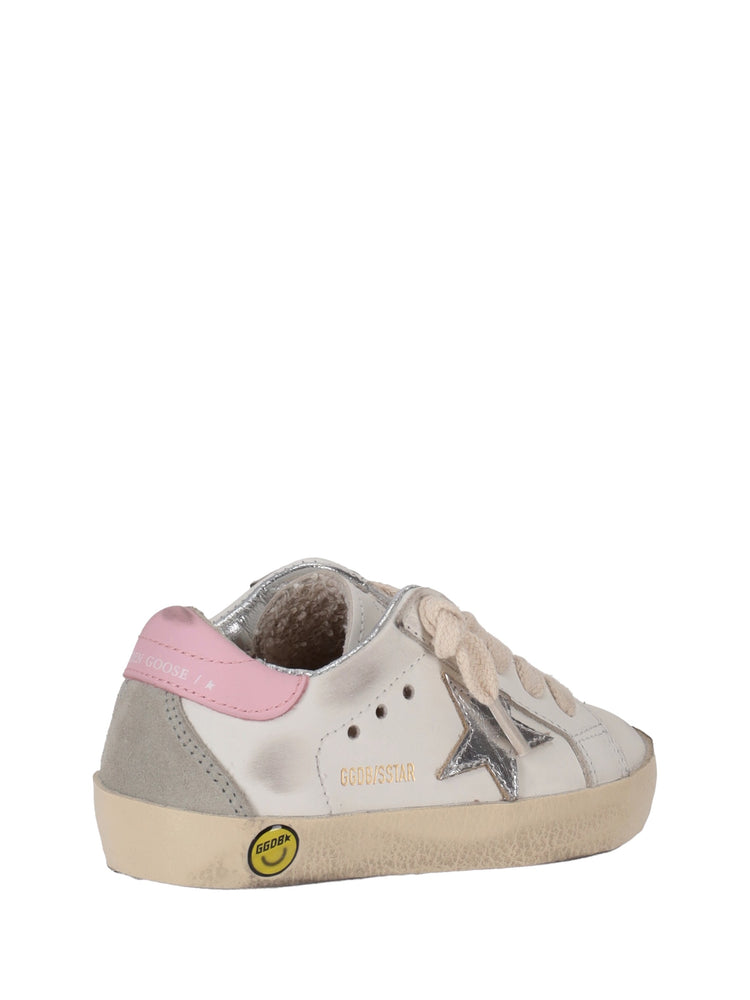 SUPER-STAR LEATHER UPPER AND HEEL LAMINATED STAR SUEDE SPUR