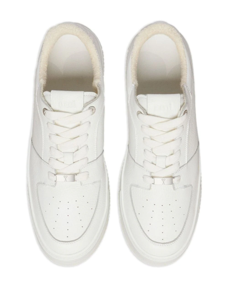 Arcade lace-up leather sneakers