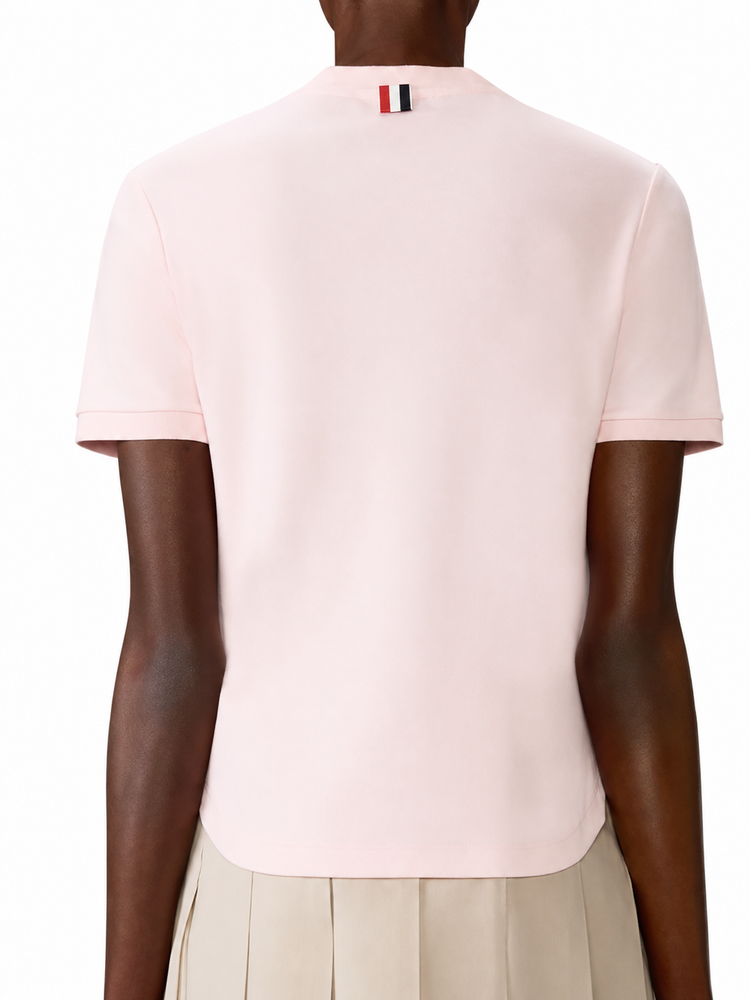 SHORT SLEEVE TEE IN COTTON MILANO