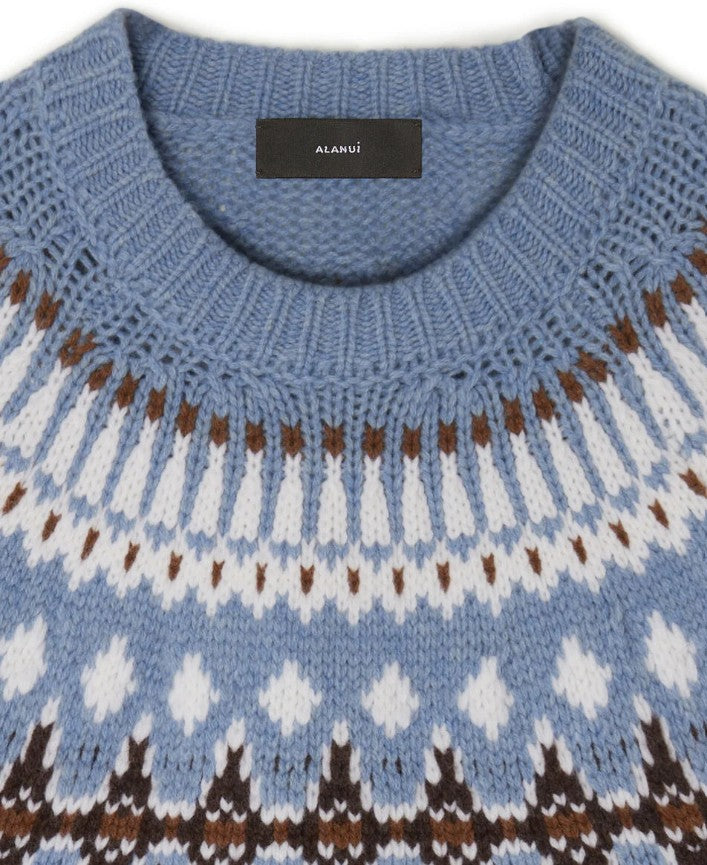 SWEET WINTER SWEATER BRICK/MULTICOLOR